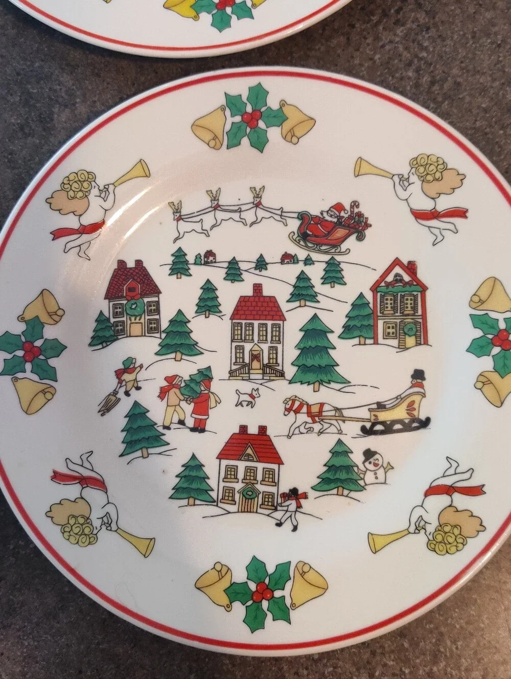 Jamestown Joy of Christmas Salad Dessert Plates 7 1/2